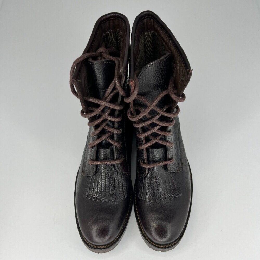 Wolverine Womens W40078 Rosie Kiltie Brown LaceUp Leather Size 5.5 Western Boots - Picture 4 of 9